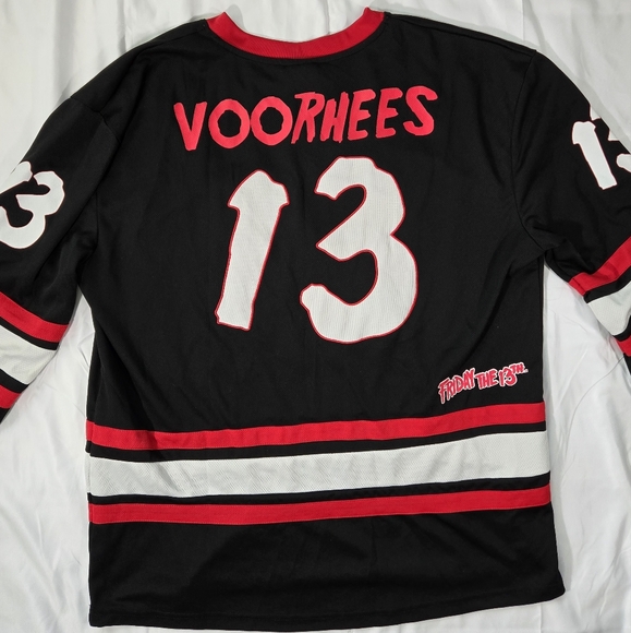 Friday The 13th Jason Voorhees Horror Black Hockey #13 Jersey Men’s Size XL - Picture 8 of 13